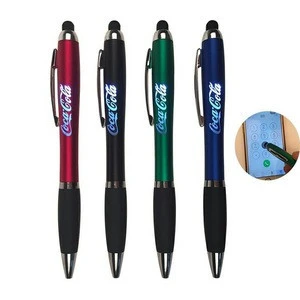 New Type Multifunctional LED Light Pen with Laser Logo and Stylus Touch