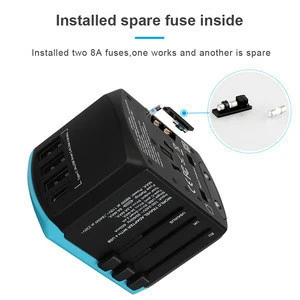 New USB C type world travel adapter quick charger universal socket outlet 4500mA usb adaptor