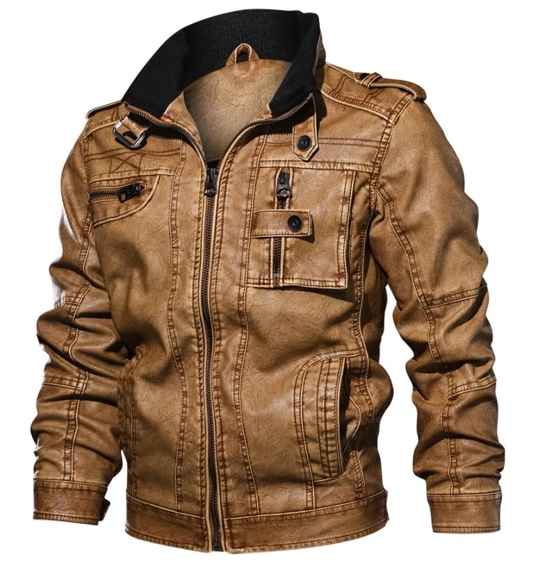 New Winter Military Jackets Men Outwear Tactical 3D Bomber Jacket Army Pilot PU Motorcycle Leather Jacket Coats