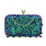 Newest Flower Crystal Stone Evening Bag Rhinestone Clutch Evening Bag Female Party Purse Wedding Clutch Bag