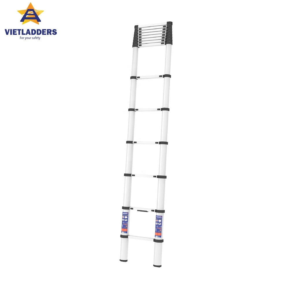 NK-VL38A single telescopic aluminum ladder  with 13 step ladders