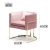 Import Nordic Modern  Pink Balcony Iron Small Sofa Office Chair Bar Chair Frame Sofa Frame Sofa Legs Metal Furniture from China