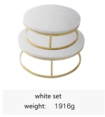 Nordic style creative natural marble cake tray dessert table decoration display stand food photography table