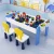Import Nursery School Furniture Gaming Table for Children Table and Chairs Set with Lego Baseplates from China