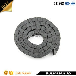 Nylon 10*20mm Black Cable Drag Chain Wire Carrier for CNC Router Machine Tools