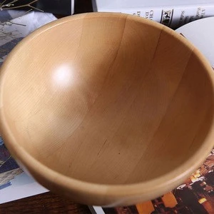 oem accept eco- friendly pretty baby wood rice noodle bowl