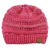 Import OEM Free Sample Ribbed Caps Soft Stretch Cable Thick Knit Messy High Bun Ponytail Beanie Hat from Hong Kong