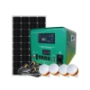 Off grid project mini solar fan solar LED lighting system kit 12V 20W for small home use