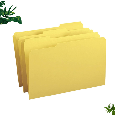 Buy Office Colorful Letter Size Classic Manila File Folder Sort Files ...