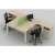 Open Space Office Computer Desk Furniture Face To Face Workstations 4 Seater Office Desk