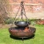 Import Outdoor Decoration Large Hanging Fire bowl Cauldron Fire Pit from China