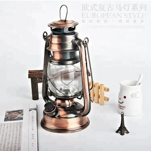 Outdoor lighting Metal Christmas festival decorative rechargeable led camping light oil lantern kerosene lantern