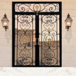 outdoor metal fence outdoor garden edging fence outdoor simple design iron fence