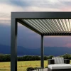 Outdoor modern 3 x 4 meter eco aluminum metal frame pergola for garden arch waterproof louvered roof bioclimatic pergola kit