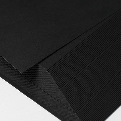 50pack  Grade AA black cardboard A4 paper 300gsm thickness black paper card