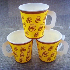 paper tea cup with handle