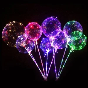 Party and event decoration glowing air balloon flashing led luminous bobo balloon light