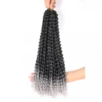 Passion Twist Braiding Hair Faux Locs Crochet Hair Synthetic Heat Resistant Fiber Color #1B #T27 #T30 #TBug 16" 80g 22 Strands