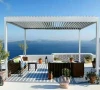Pergola Waterproof Louver Roof System Kits Outdoor Gazebo Garden Bioclimatic Pergola Aluminium