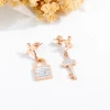 Personality Creative Special High Quality Lock Key Ear Ring Woman