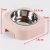 Import pet supplies wholesale stainless steel plastic single dog food bowl cat feeding pet bowl from China