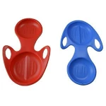 plastic double snow sled for kids winter toys arrow ski show board adults fish shape clench band handle slider rescue jetski res