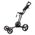 Playeagle golf push cart swivel foldable 3 wheels pull cart golf trolley with umbrella stand golf cart bag carrier