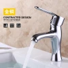 Popular brass chrome bathroom faucet single hole wash basin mixer tap