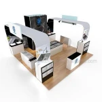 portable and collapsible exhibition booth and display walls for trade show