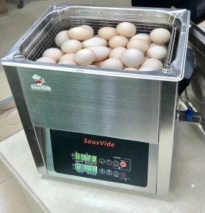 Precise temperature Slow cook Easy operated Mass production Half boiled egg &amp; Lava Egg 10L SUS304 tank Commercial egg cooker