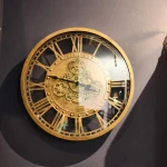 Preciser Metal Art Stainless Large Wall Clock Classical Vintage Wall Clock