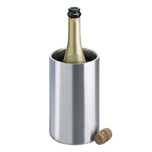 Premium Bottle wine chiller double walled stainless steel ice cooler buckets &amp; stainless steel wine chiller