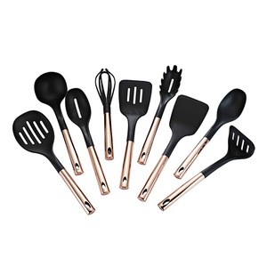 Premium Multi Function New Bonny Nonstick Gold Nylon Kitchenware Tools Kitchen Accessories Cooking Spoon Utensil Set