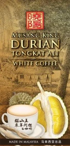 Premium Quality Musang King Durian Instant White Coffee