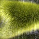 Pretty Color Artificial Fabric Green Fox Fur Fabric