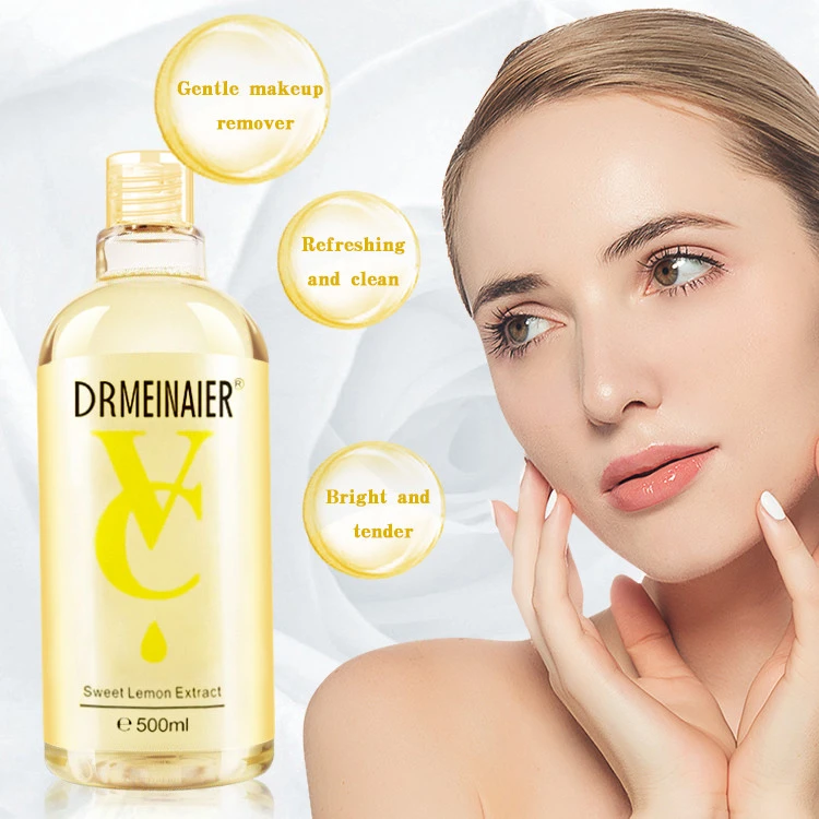 Private label lemon extract gently clean skin best face makeup remover