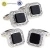 Import promotional high quality brand men cuff links with gold custom from China