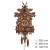 Quartz cuckoo clock movement with chiming bird comes out, antique style cuckoo wall clock,wood material