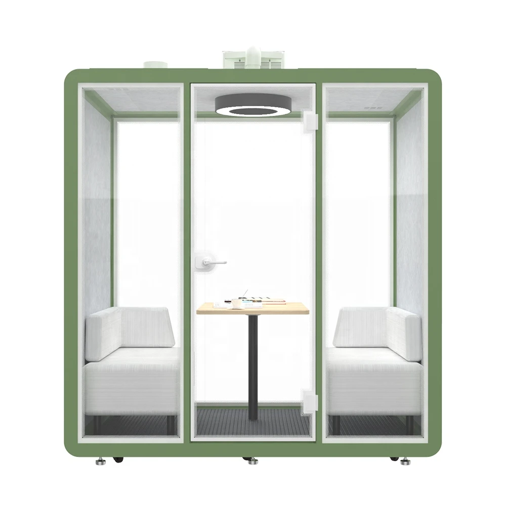 Quiet sound insulation board as work pod office building easy assemble meeting booth soundproofing materials ISO9001