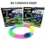 Import rainbow color electric stunt glow in dark slot race car toy track for luminous track car with flash from China