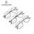 Import Ready stock Double bridge titanium metal optical frame in style, new model square frame eyeglasses frame from China