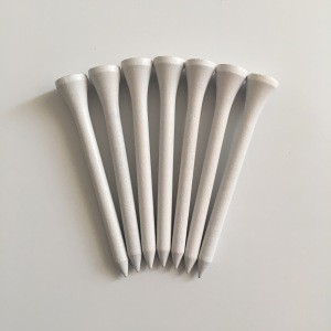 Really Low Price 2 3/4 Inch 70mm Long Plain white wooden golf tees