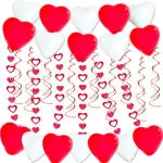Red Love Balloons Set Valentine's Day wedding favors gifts  Scene Indoor and Outdoor Decoration Set