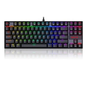 Redragon K552 KUMARA RGB Backlighting Mechanical Gaming Keyboard 87 Keys Blue Switches Backlit Keyboard For Gamer