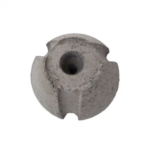 Refractory material slag stopper dart for steel making