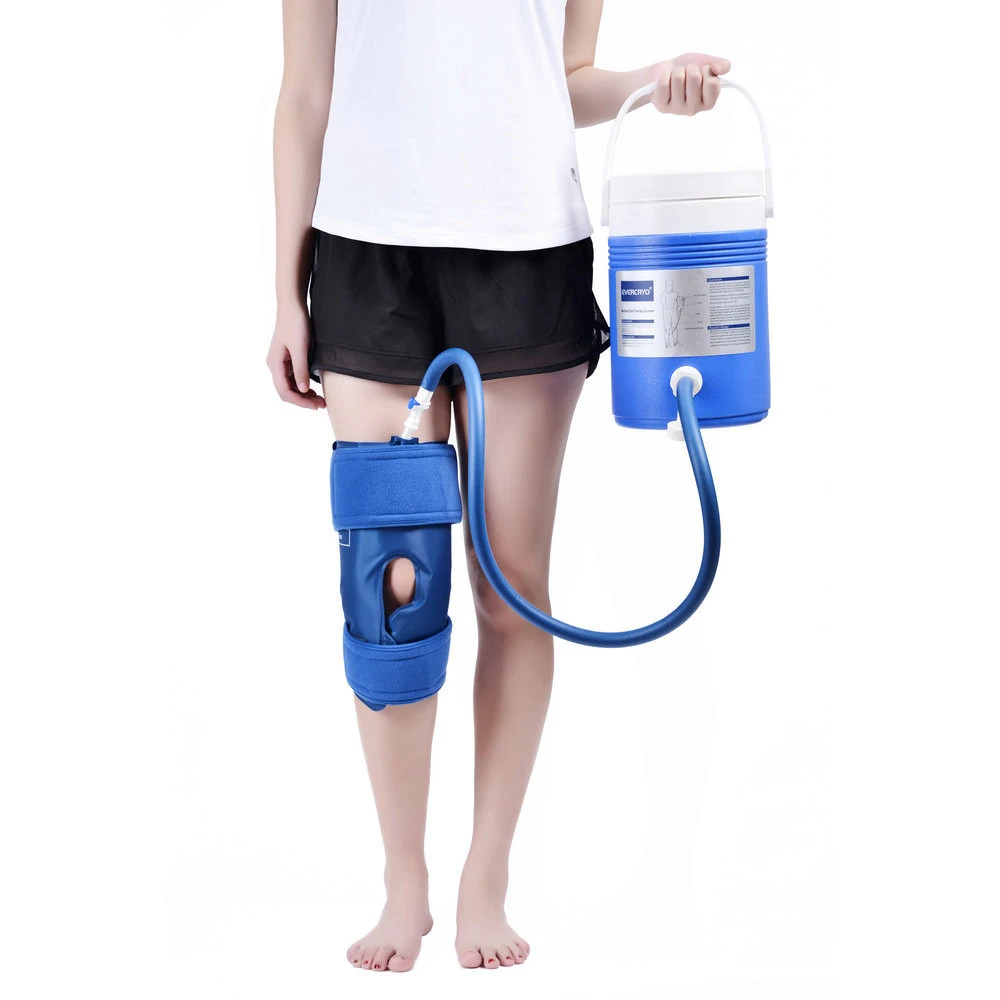 Rehabilitation equipment knee cold therapy system device