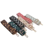 replacement shoulder bag strap polyester custom for crossbody bags,adjustable accessories fabric material straps for bag making
