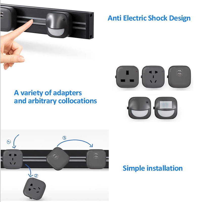 Kitchen Plug Track Buy Revolving Embedded Outlet Plug Track Rail Hidden Kitchen Socket And ...