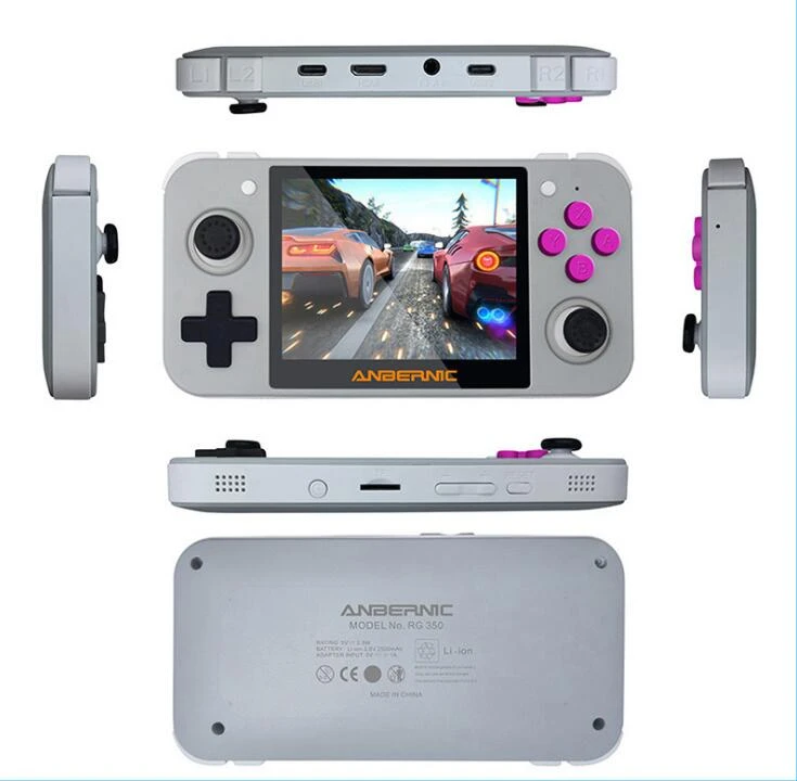 RG350 3.5-inch full-view IPS screen game machine Open source handheld game console portable console handheld game player