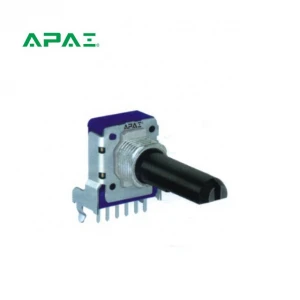 RK1113G 11mm size snap-in type dual-units vertical rotary potentiometer with threaded bushing